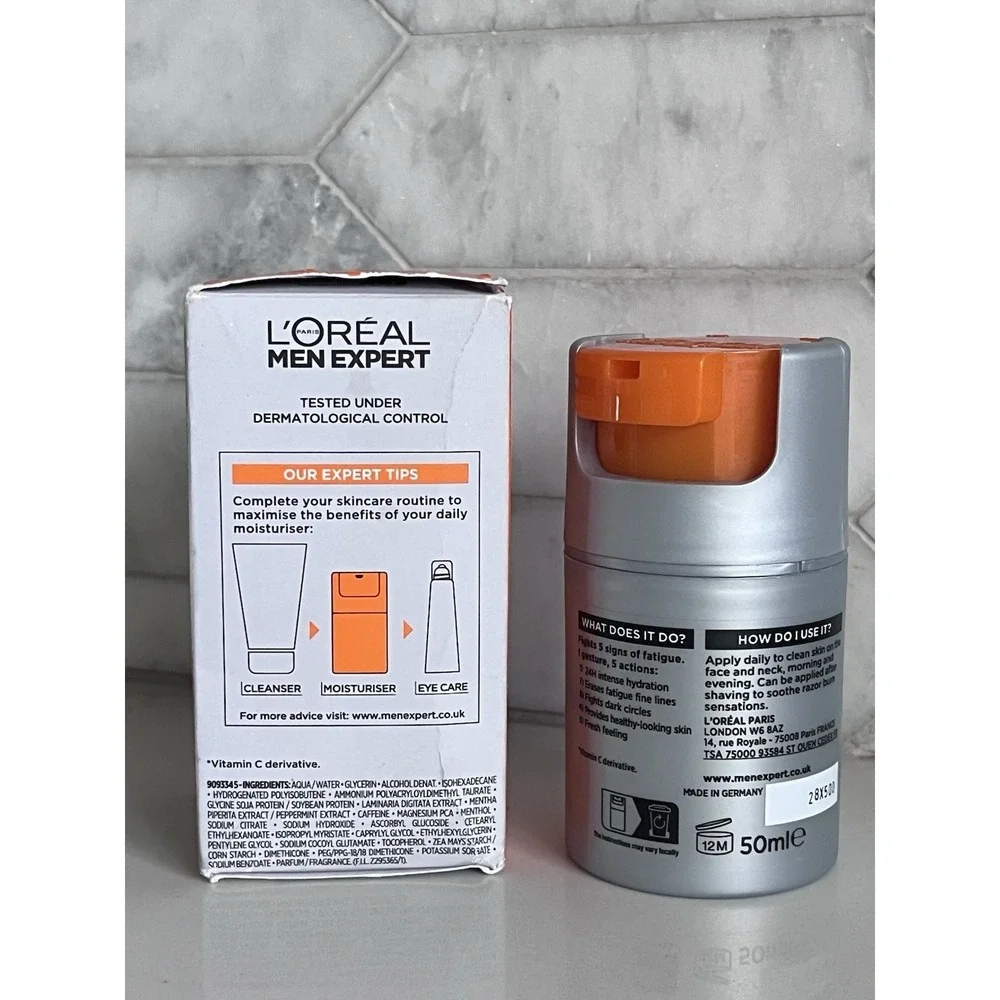 LOreal Men Expert Hydra Energetic 24 Hour Anti-Fatigue Moisturizer 50 ml 1.6 Oz